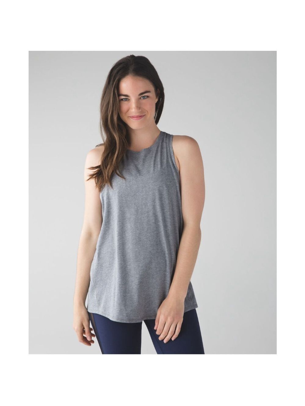 Women's Lululemon All Tied Up Tank Gray M - Picture 4 of 11